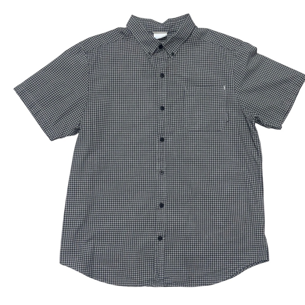 Mens Columbia Short Sleeve Button Up Size Large